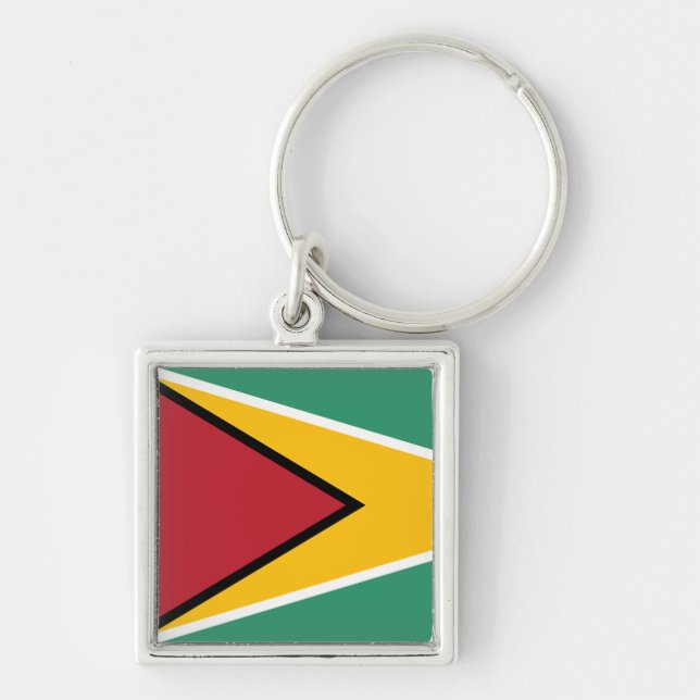 Guyana Flag Key Ring (Front)