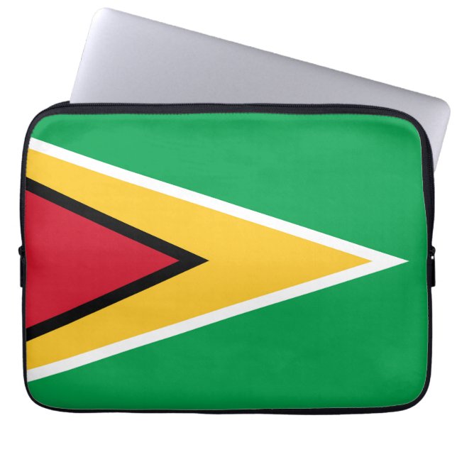 Guyana flag laptop sleeve (Front)