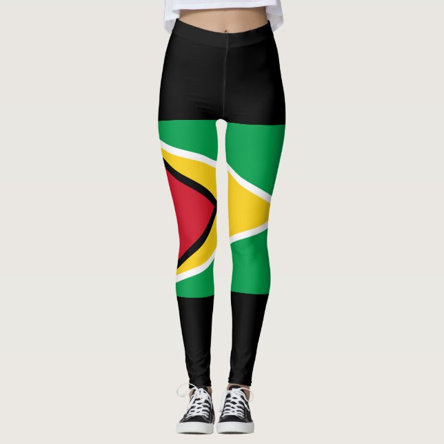 Guyana Flag Leggings (Front)