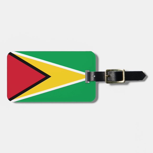 Guyana Flag Luggage Tag (Front Horizontal)
