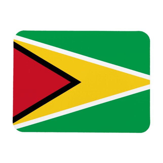 Guyana Flag Magnet (Horizontal)