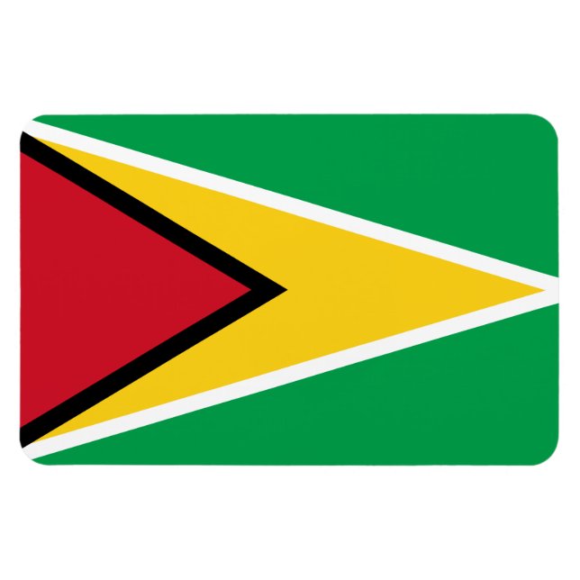 Guyana flag magnet (Horizontal)