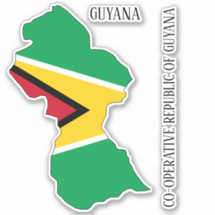 Guyana Flag Map