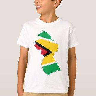 Guyana Flag Map T-Shirt