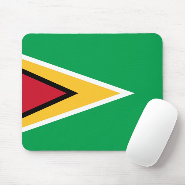Guyana flag mouse mat (With Mouse)