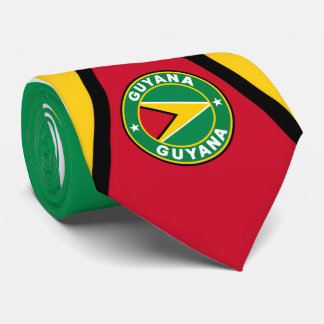 Guyana Flag Neck Ties, Stylish Guyana Tie