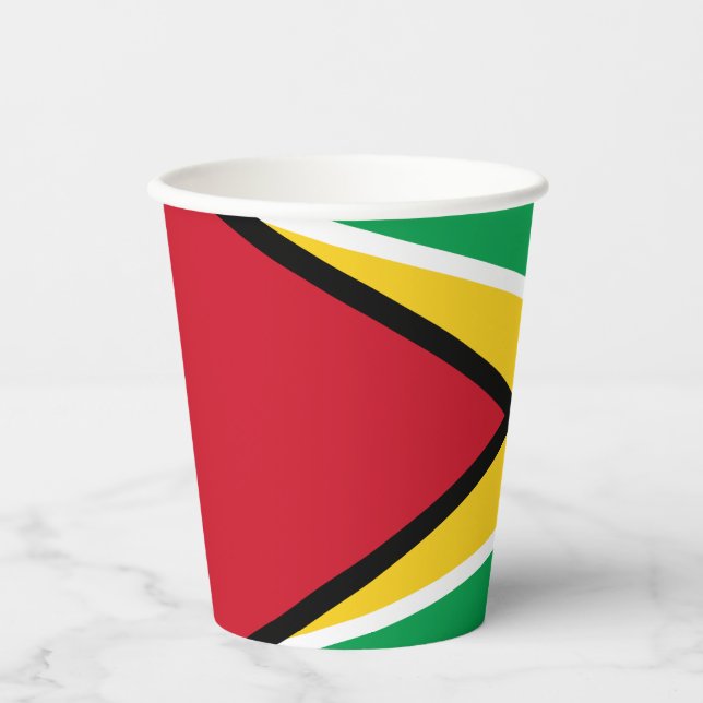 Guyana Flag Paper Cups (Front)