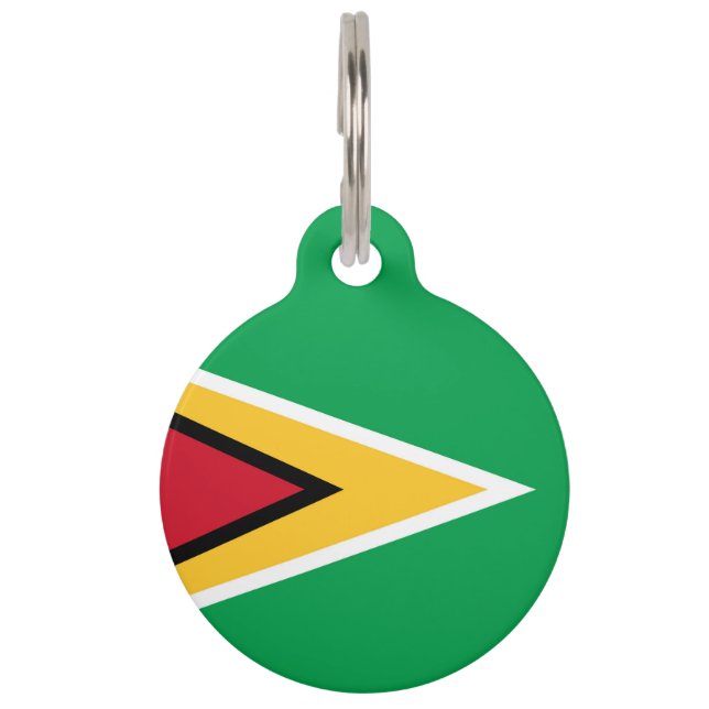 Guyana flag pet tag (Front)