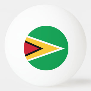 Guyana flag ping pong ball