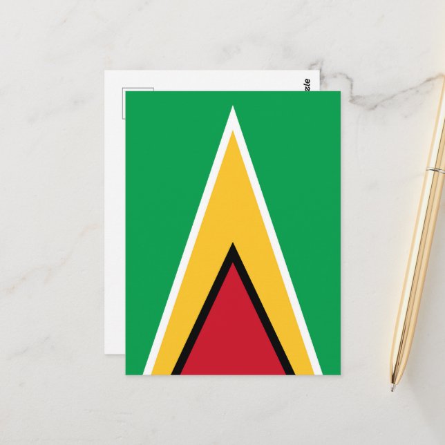 Guyana flag postcard (Front/Back In Situ)