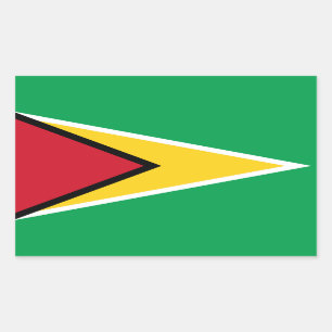 Guyana Flag Rectangular Sticker