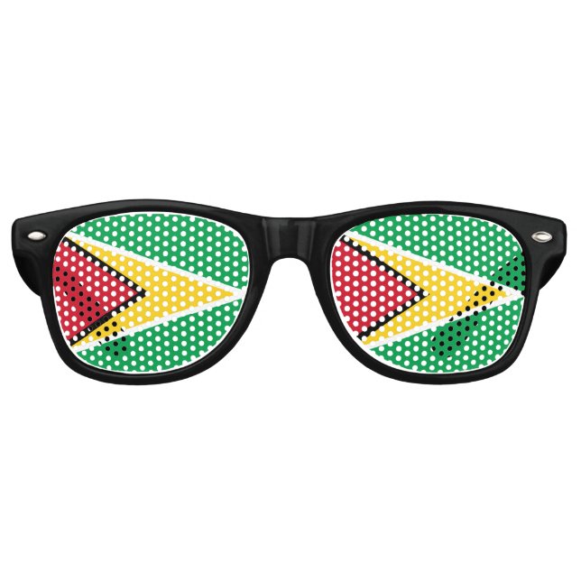 Guyana flag  retro sunglasses (Front)