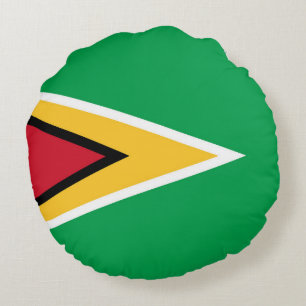 Guyana flag round cushion