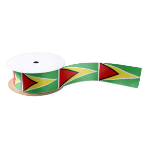 Guyana Flag Satin Ribbon