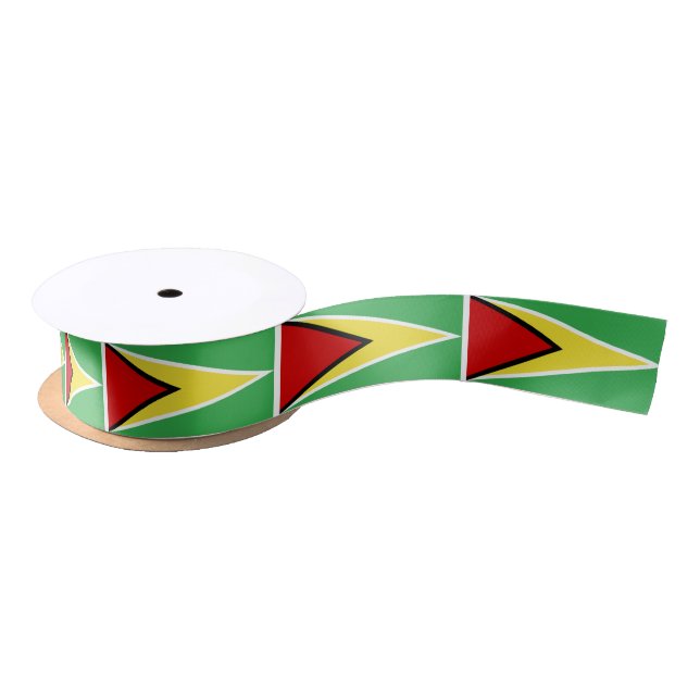 Guyana Flag Satin Ribbon (Spool)
