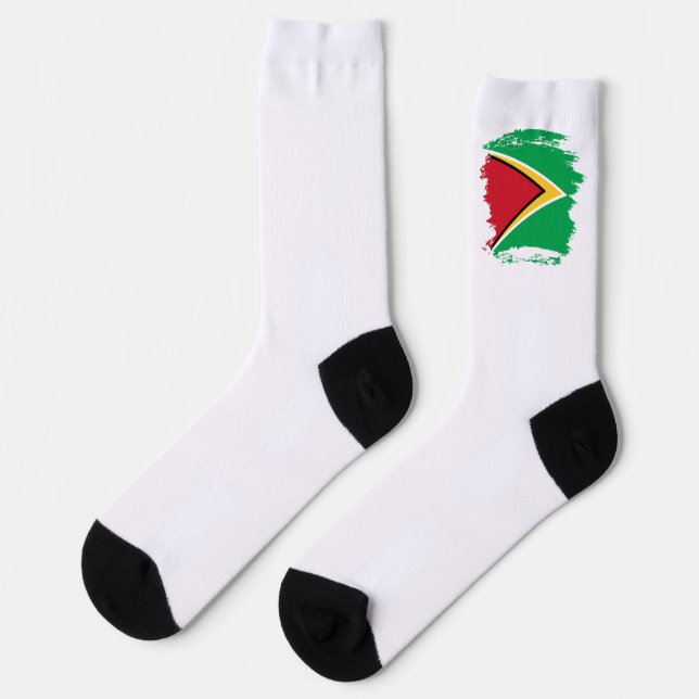 Guyana flag socks (Left)