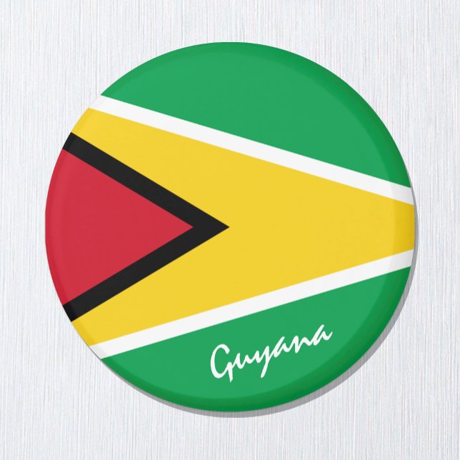 Guyana flag & South America - travel/sport fans Magnet (Creator Uploaded)