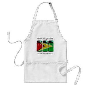 Guyana Flag Spice Jars Apron