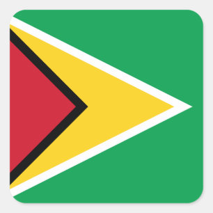 Guyana Flag Square Sticker