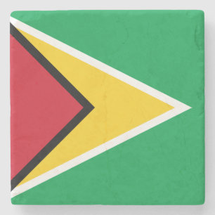 Guyana Flag Stone Coaster