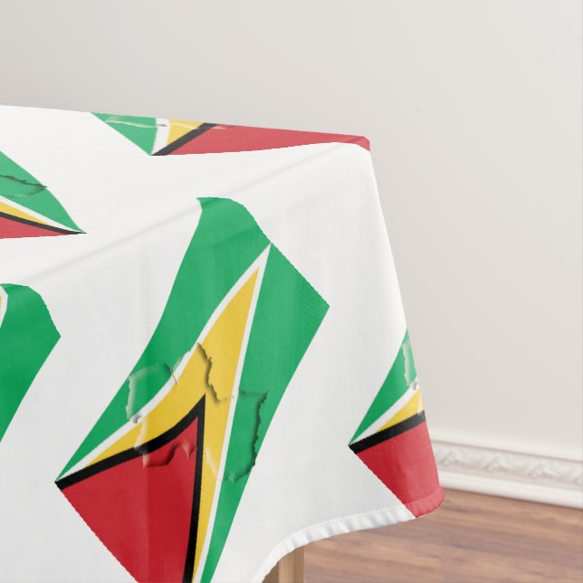 GUYANA Flag Tablecloth (In Situ)
