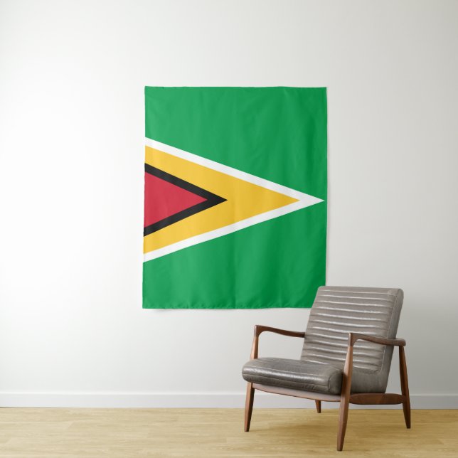 Guyana flag tapestry (In Situ)