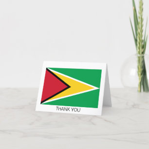 Guyana Flag Thank You Card