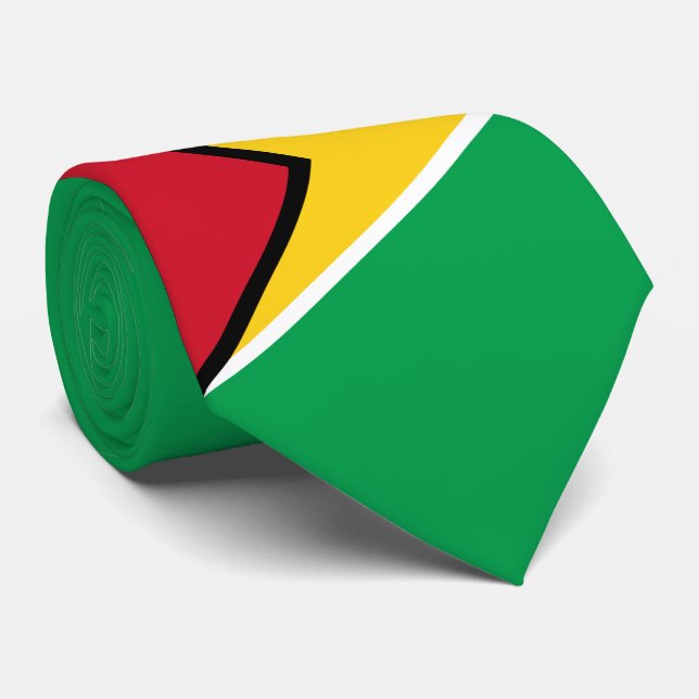 Guyana Flag Tie (Rolled)