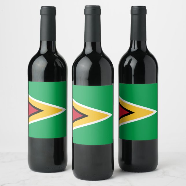 Guyana flag wine label (Bottles)