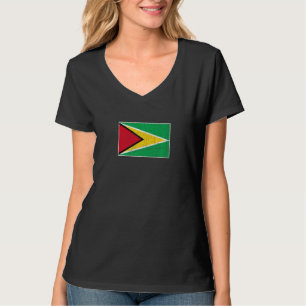 Guyana Flag with vintage Guyanese national colours T-Shirt