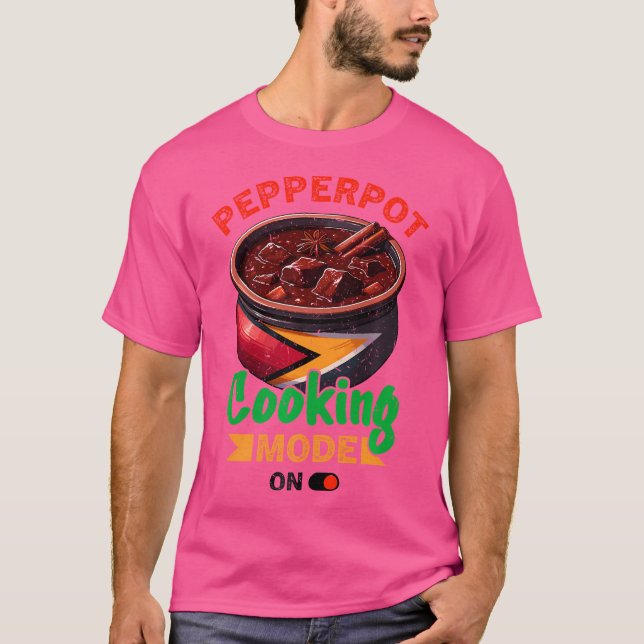Guyana Food With Guyanese Pepperpot T-Shirt (Front)