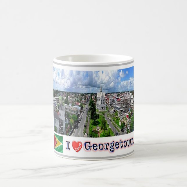 Guyana -  Georgetown - I Love - Coffee Mug (Center)
