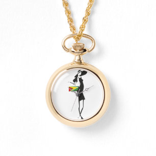 Guyana Girl Gold Wraparound Watch