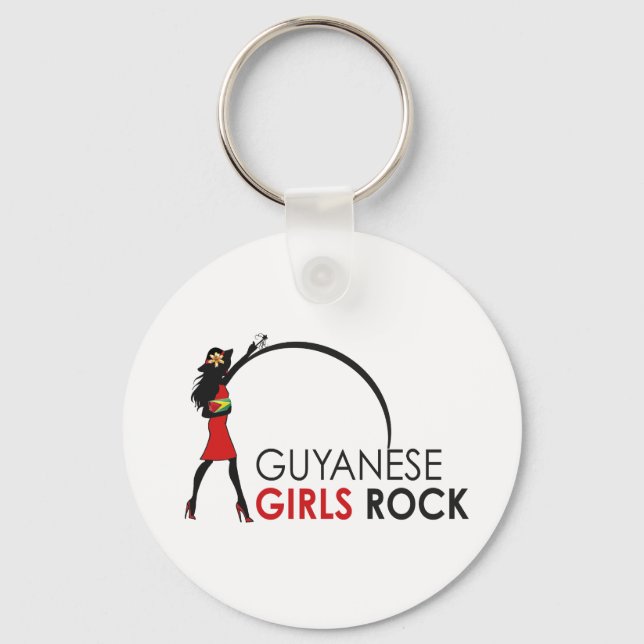 Guyana Girl Keychain (Front)