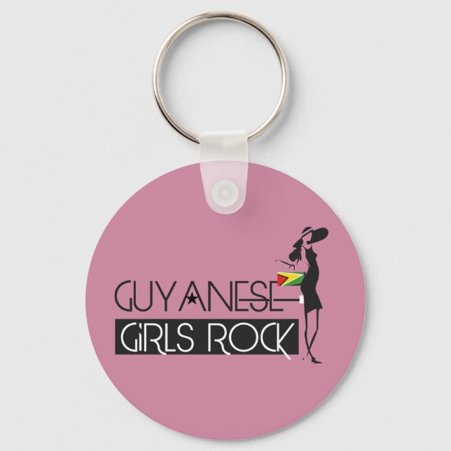 Guyana Girl Keychain (Front)