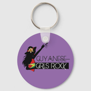 Guyana Girl Keychain