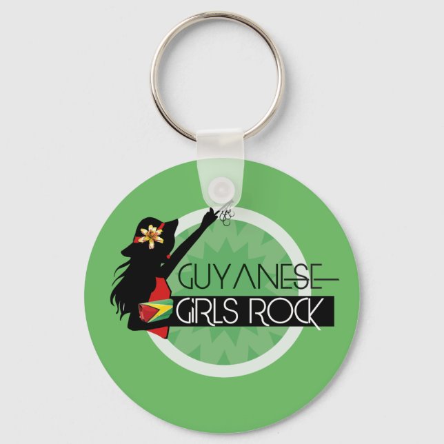 Guyana Girl Keychain (Front)