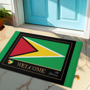 Guyana & Guyana Flag house mats /sports Welcome