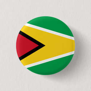 Guyana (Guyanese) Flag 3 Cm Round Badge