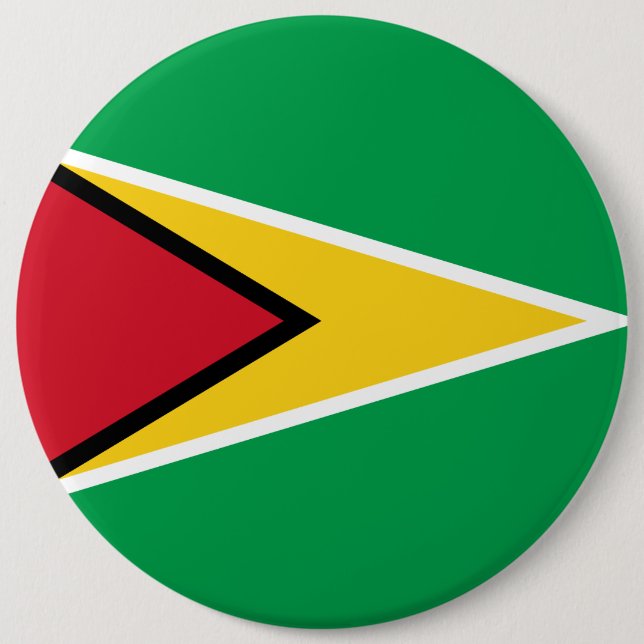 Guyana Guyanese Flag Independence Caribbean  6 Cm Round Badge (Front)