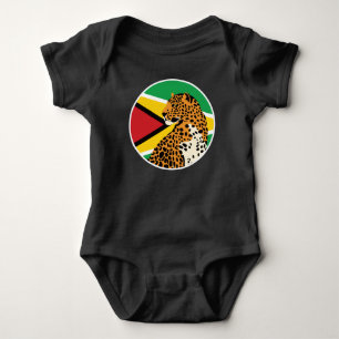 Guyana Jaguar Guyanese National Animal Flag Baby Bodysuit