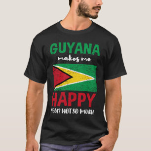 Guyana Makes Me Happy You Not So Much Vintage T-Shirt