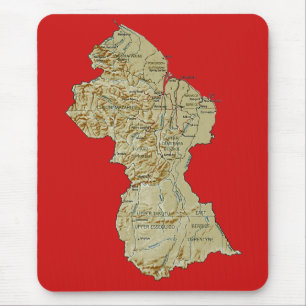 Guyana Map Mousepad