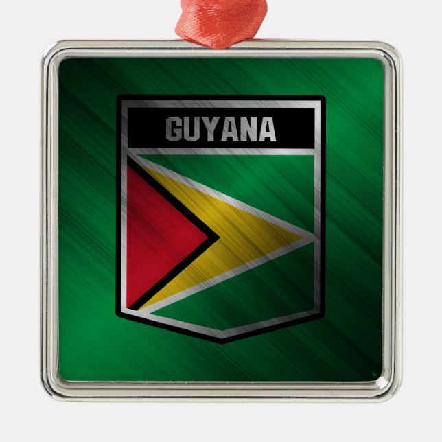 Guyana Metal Tree Decoration (Front)