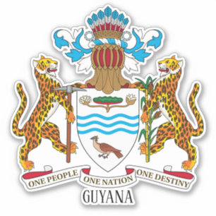 Guyana National Coat Of Arms Patriotic