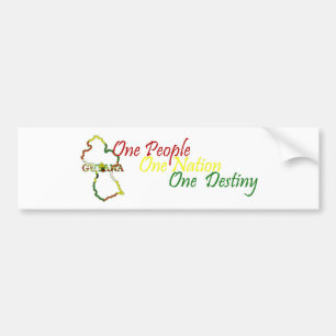 Guyana One People Bumper Sticker