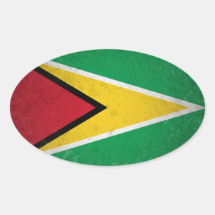 Guyana Oval Sticker