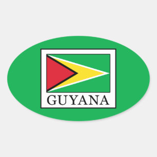 Guyana Oval Sticker