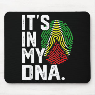 Guyana roots flag fingerprint graphic patriotic Gu Mouse Mat