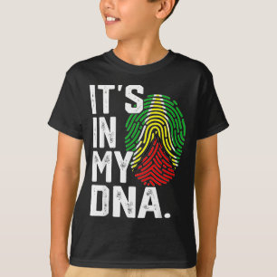 Guyana roots flag fingerprint graphic patriotic Gu T-Shirt